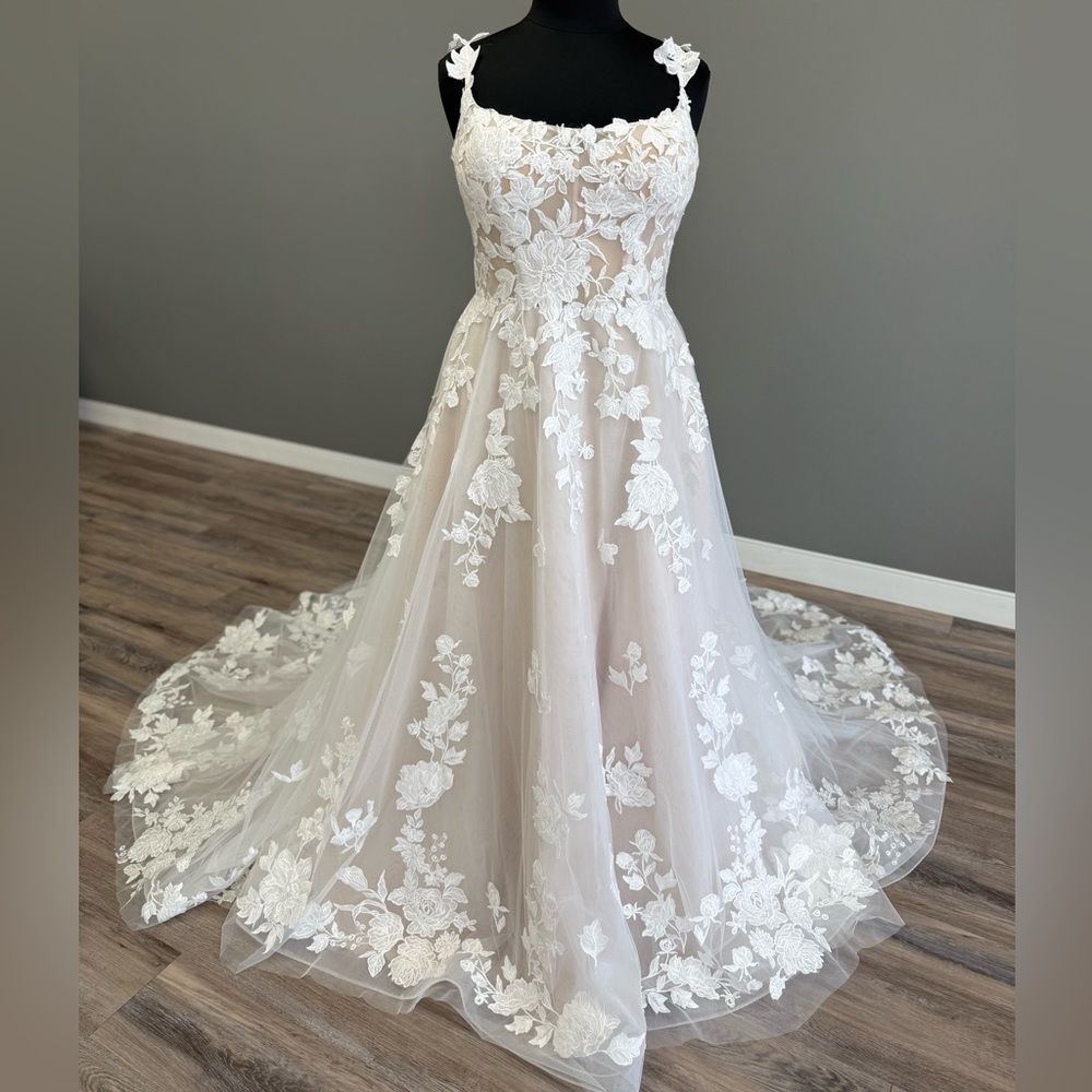 Nora Spencer Signature Floral Lace A-Line Wedding Dress